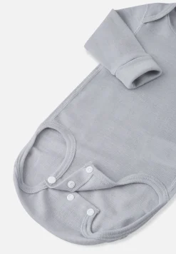 Baby Long-Sleeved Merino Wool Onesie - Utu