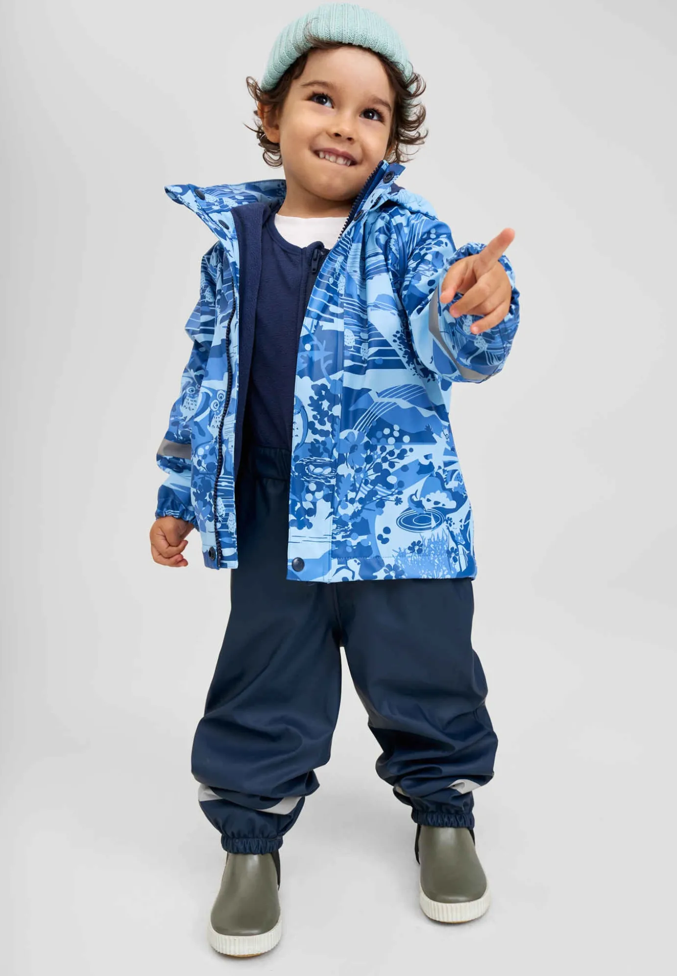 Fleece-Lined Rain Jacket - Koski