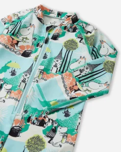 UPF 50+ Swimsuit - Moomin Sandig