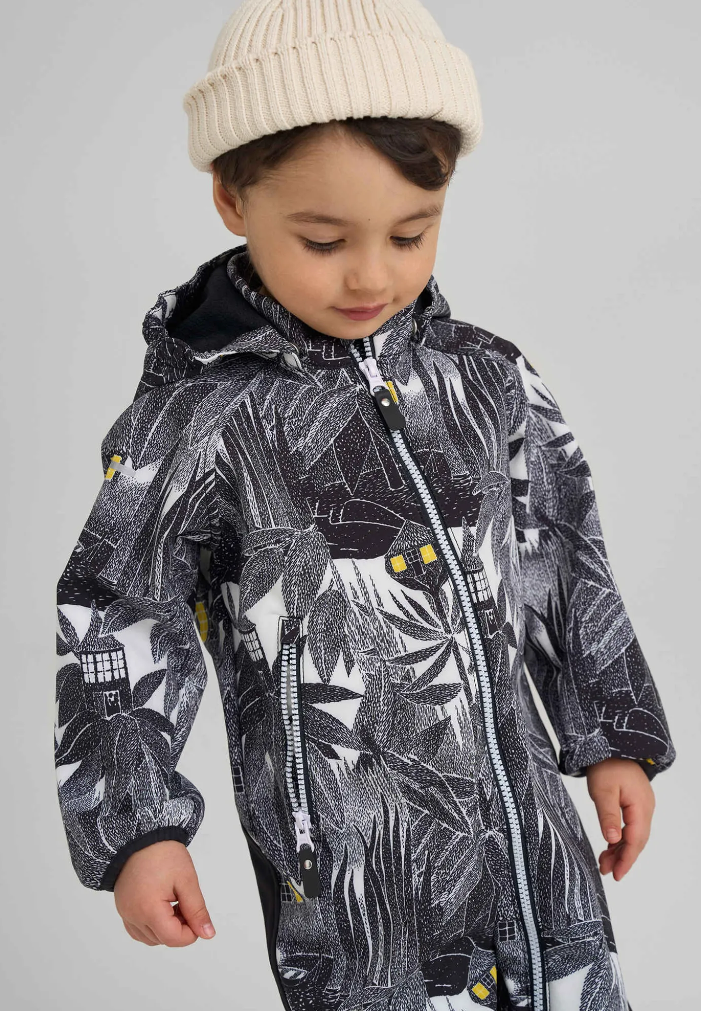 Water-Repellent Softshell Outdoor Jumpsuit - Moomin Skyddad